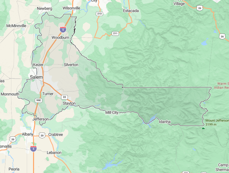 Marion County Service Area Map